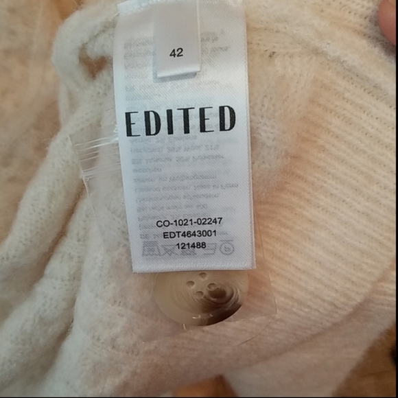 Edited Etta Beige Cardigan Sweater Size 12 - Picture 4 of 5